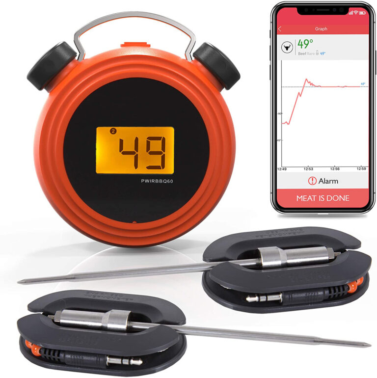 Handige bluetooth vlees thermometer met app voor barbecue of keuken