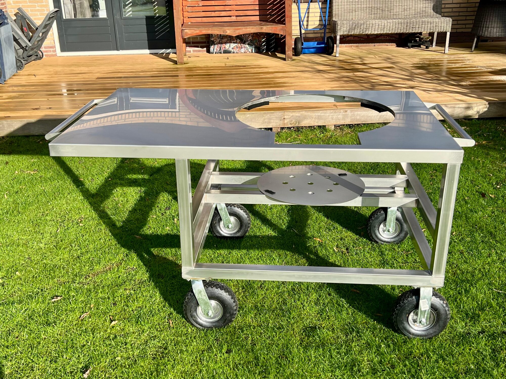verrijdbare bbq tafel