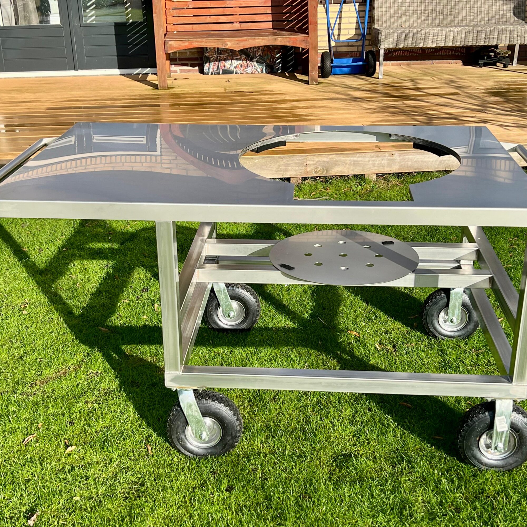 verrijdbare bbq tafel